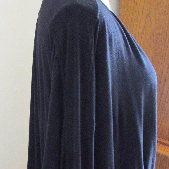 Free People "Keepin On" Tee, Black, Twist Front, Tie Sleeves Flowy Top Size M - Picture 5 of 11